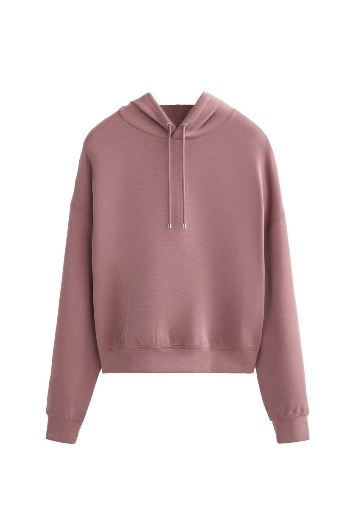 Boxy Hoodie — dusty rose