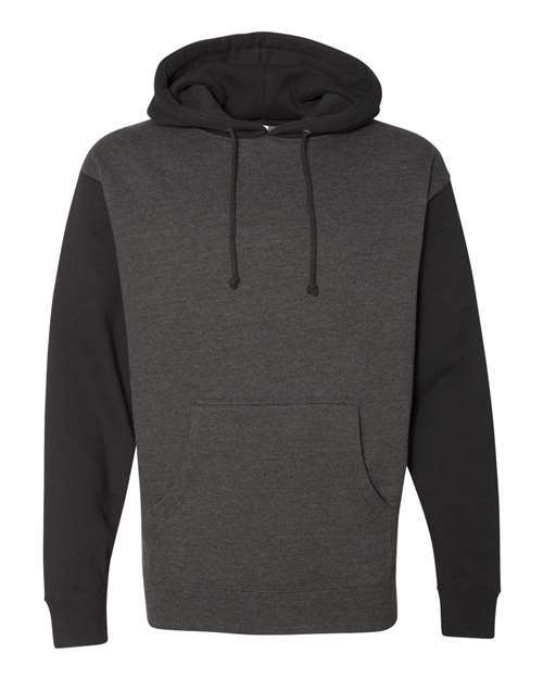 Heavyweight Hoodie — charcoal black sleeves